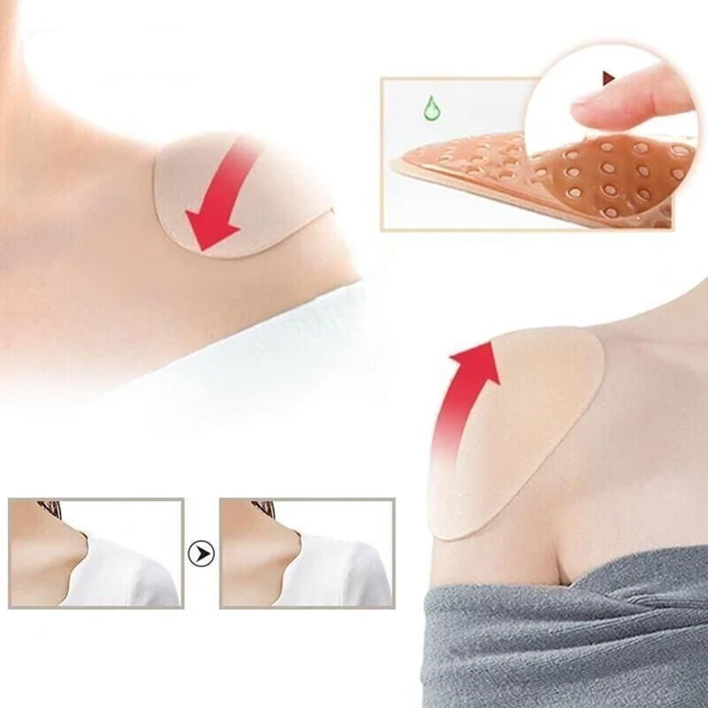 NATURALLY SOFT NON-SLIP SHOULDER PADS