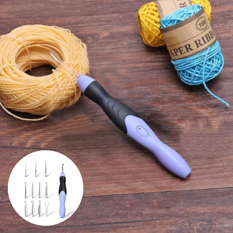 9-in-1 LED illuminated crochet system