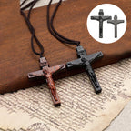 Jesus-Cross-Necklace made of Wood