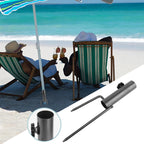 Heavy-Duty Adjustable Spiral Ground Anchor Umbrella Holder