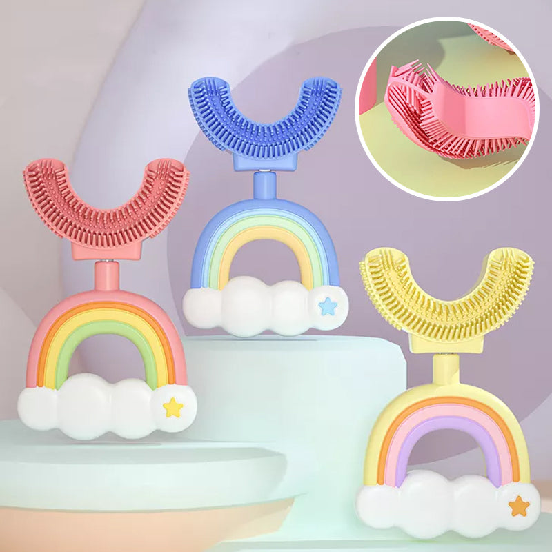 Children's Rainbow U-shaped Toothbrush