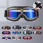 RoadRider | Vintage Motorcycle Goggles with Interchangeable Lenses and Comfort Padding