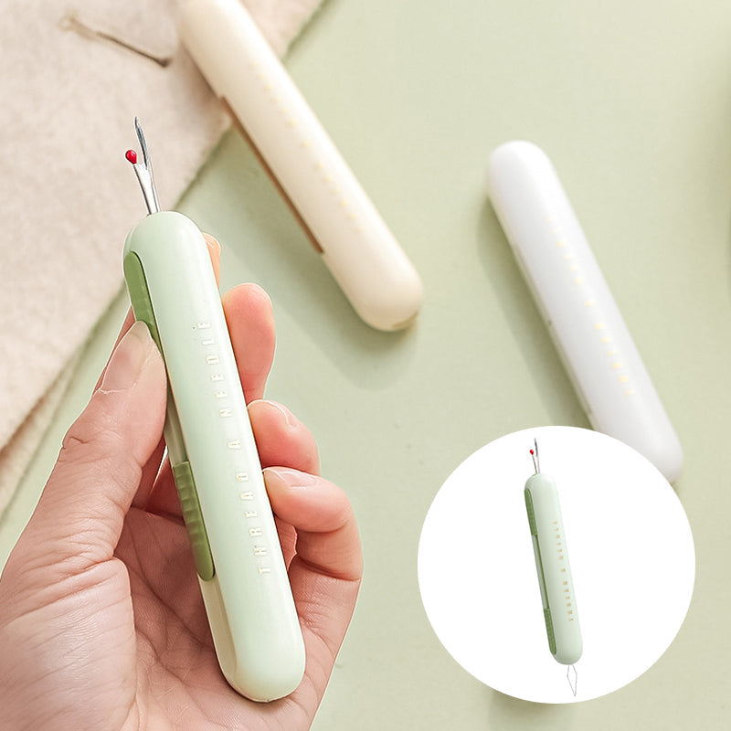 2 In 1 Needle Threading Device Seam Ripper