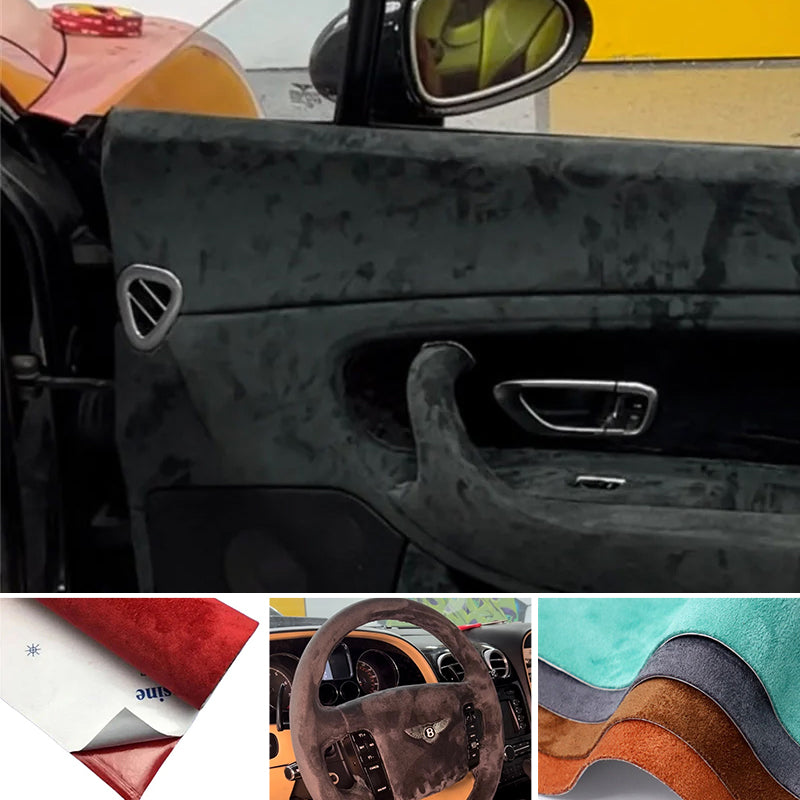 Microfiber self-adhesive car wrapping film