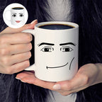 Emoji printed ceramic mug