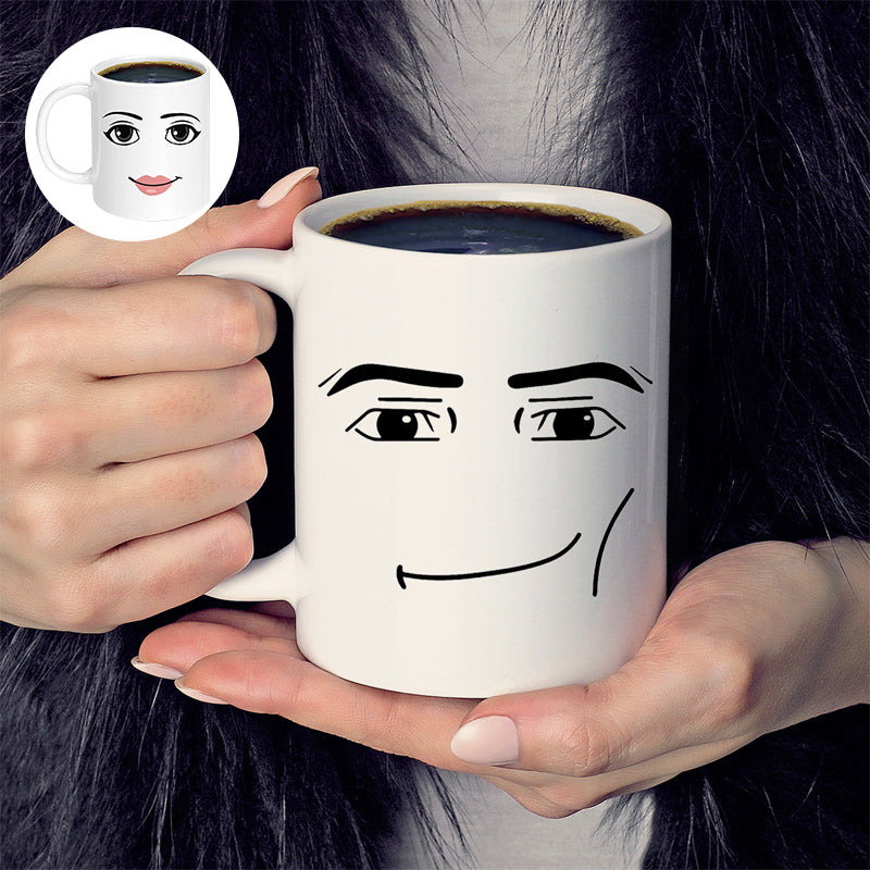Emoji printed ceramic mug