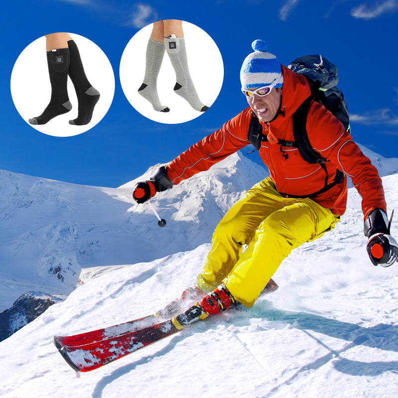 Heated socks with adjustable temperature