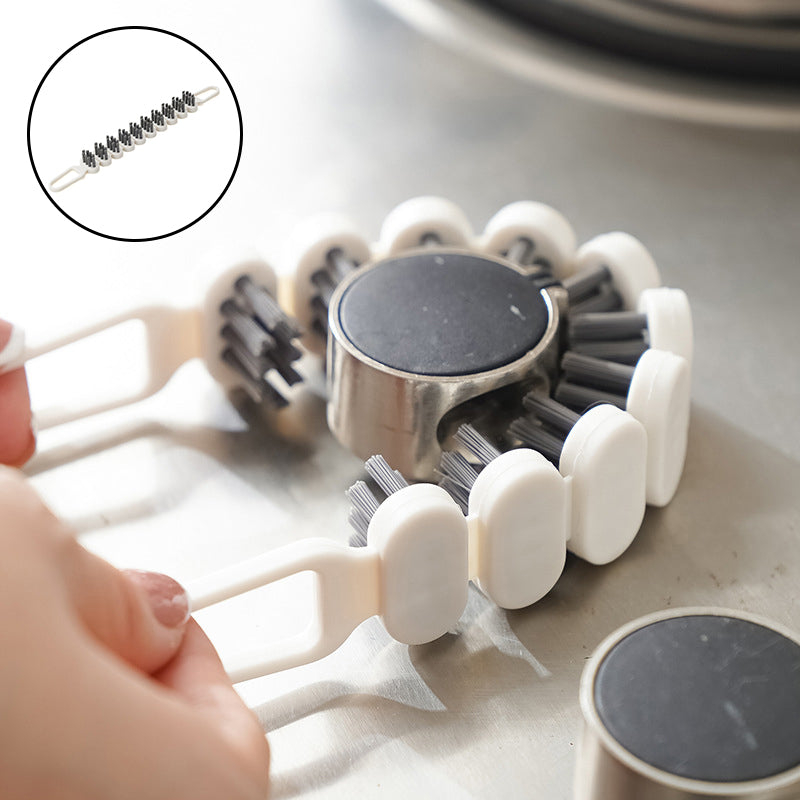 Flexible multifunctional cleaning brush