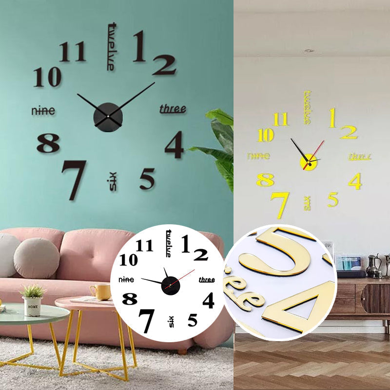 Modern DIY Screwless Wall Clock