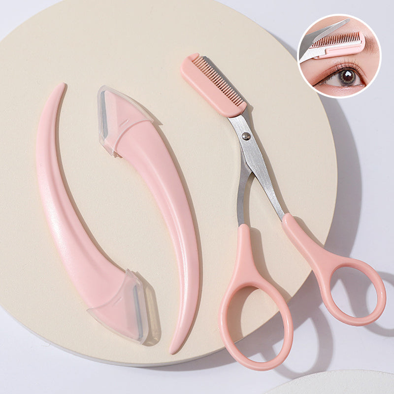 Eyebrow Trimmer Set Eyebrow Scissors with Comb️