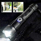 Tactical rechargeable laser LED flashlight