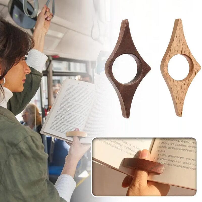 Book reading tool made of solid wood