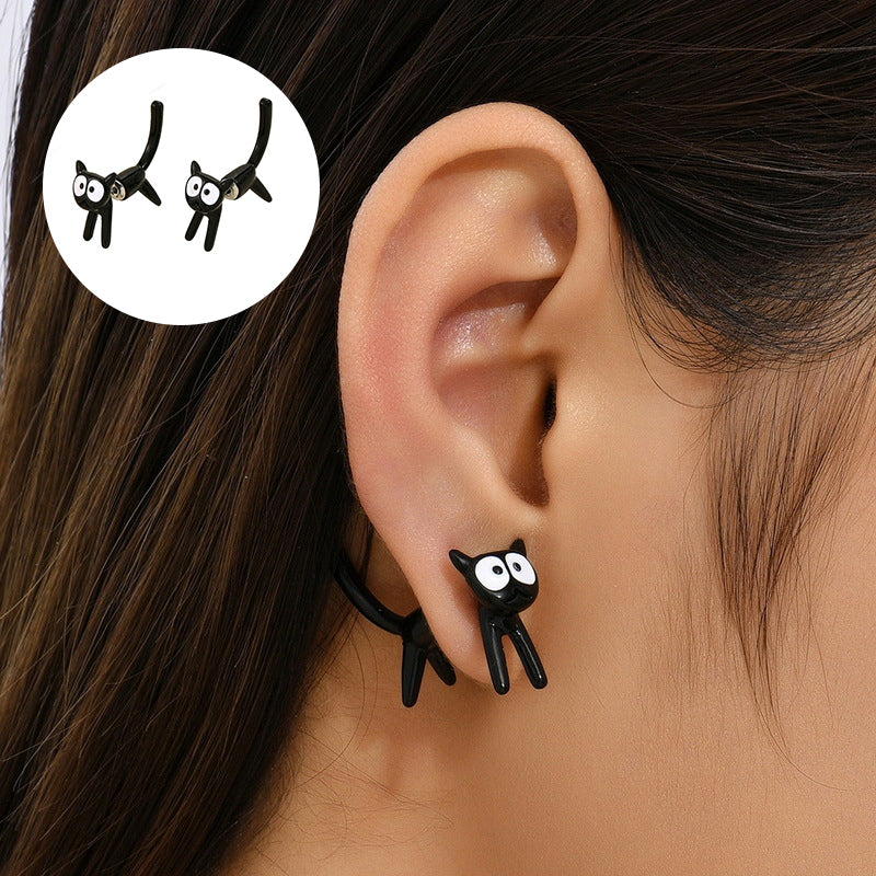 Cute kitten earrings
