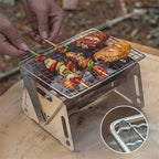 Stainless steel foldable grill