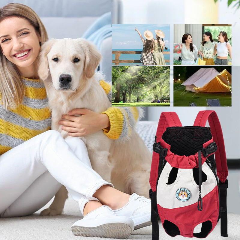 Portable backpack for dogs and cats on travels