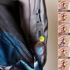 Mini tennis racket keychain