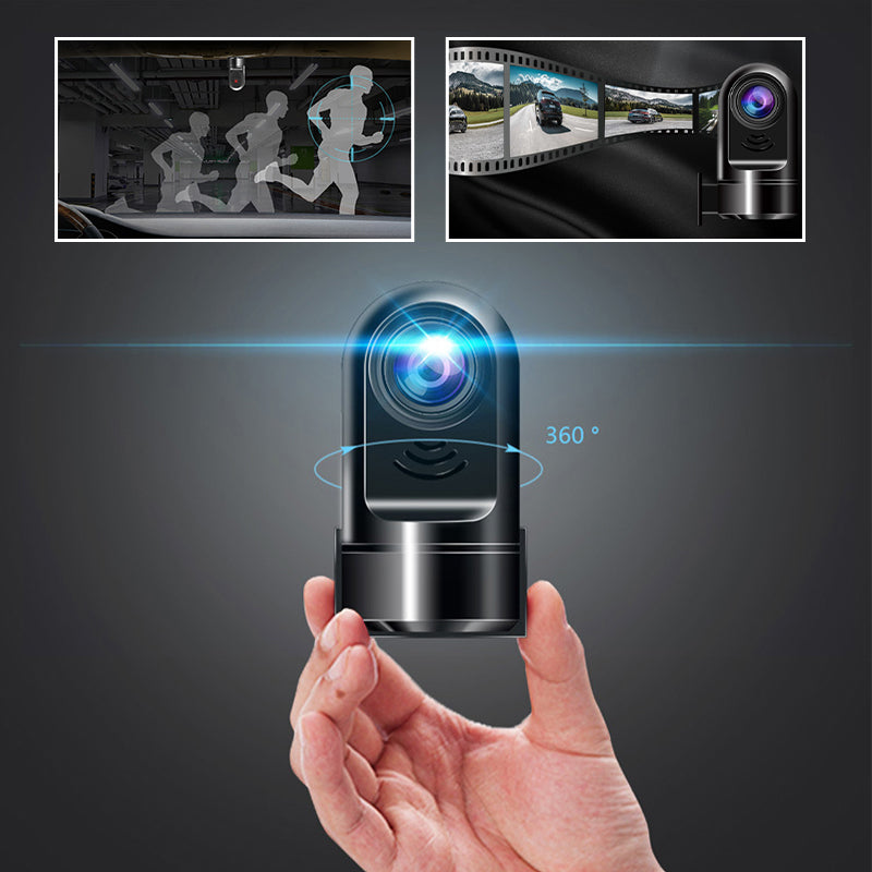1080P HD Mini ADAS Dashcam with 360° Rotating Function
