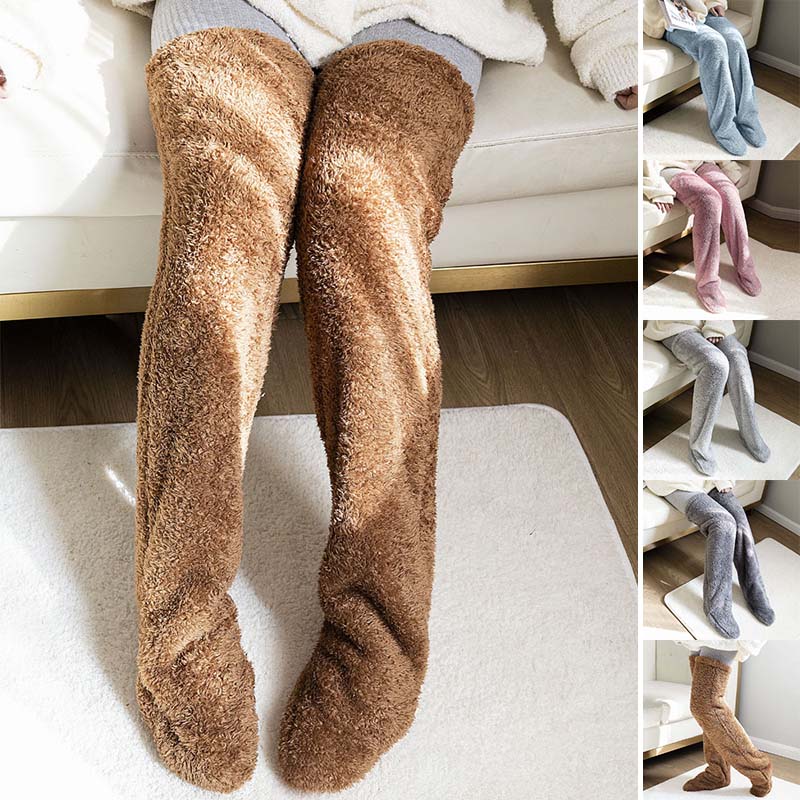 Knee warmer socks