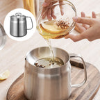 2-in-1 304 Stainless Steel Multifunctional Oil Filter Pot