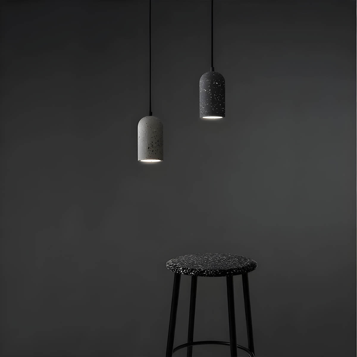 Modern Concrete Pendant Light | Ø 9.6 cm, 200 cm Cable