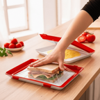 Reusable freshness plate with airtight closure for daily use