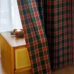 Classic check curtains for winter comfort