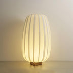 Minimalist Table Lamp with Bamboo Base