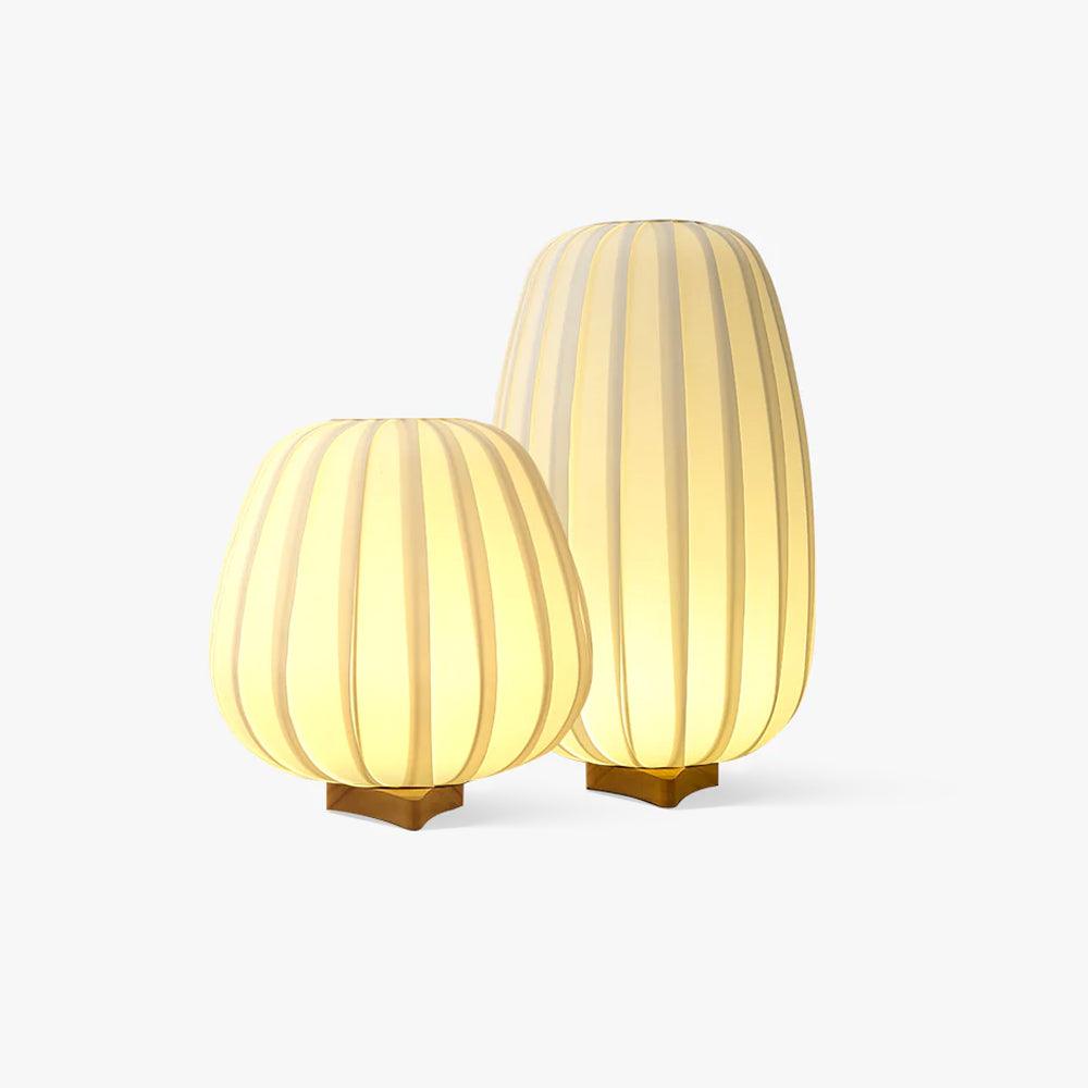 Minimalist Table Lamp with Bamboo Base