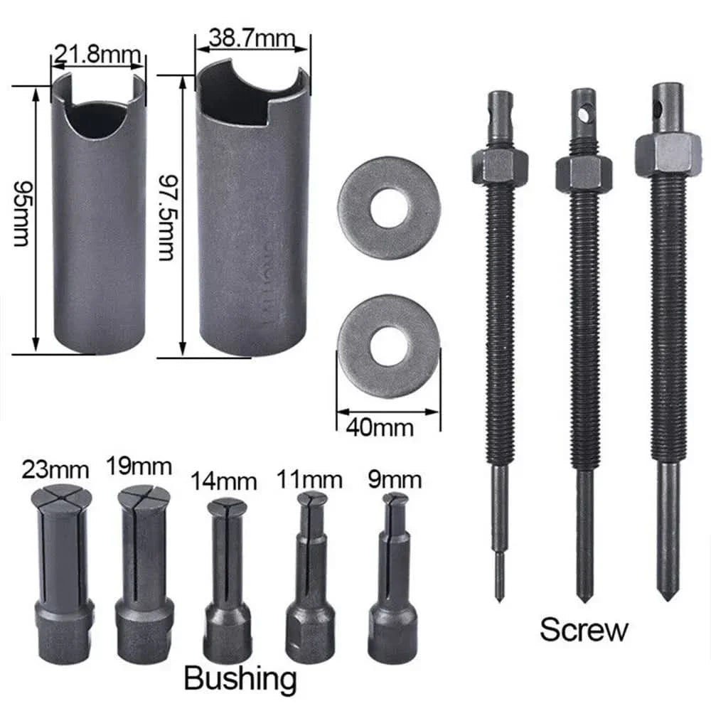 Bearing puller set for 9-23 mm bushes - For bicycles, motorcycles & machines