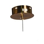 Elegant Hanging Lamp with Glass Shade and Fairy Motif