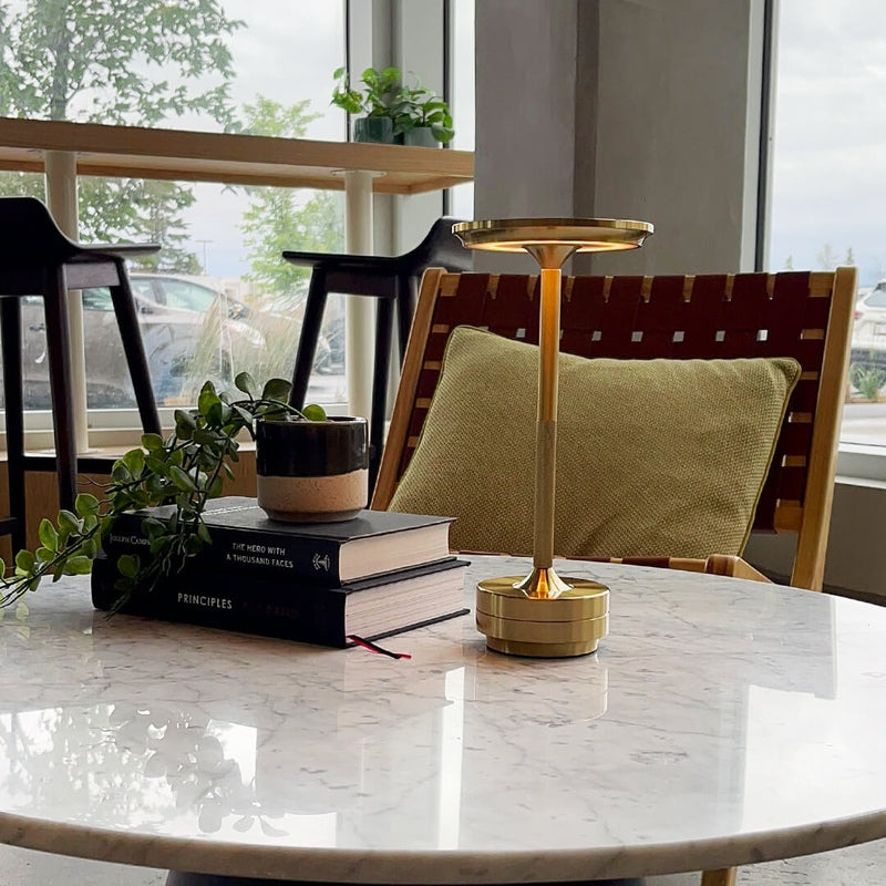 Cordless Table Lamp with Warm 3000K Light and 2600mAh Rechargeable Battery