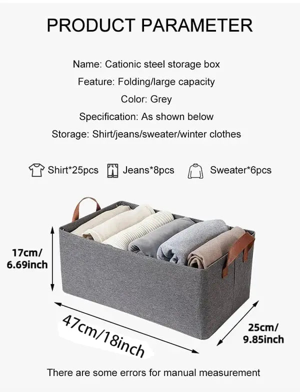 Folding wardrobe with high load capacity – Breathable & moisture-resistant