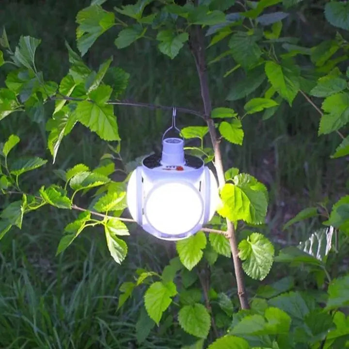 Foldable Solar LED Lamp with Clip – Motion-Sensitive & Wireless