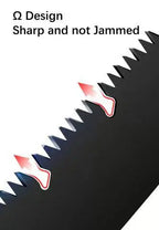 Folding Saw made of Carbon Steel – Fast Cut through Ω Tooth Design