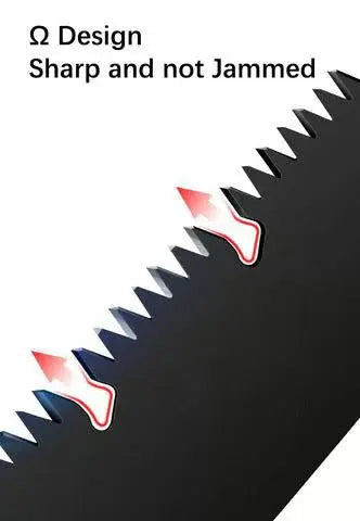 Folding Saw made of Carbon Steel – Fast Cut through Ω Tooth Design