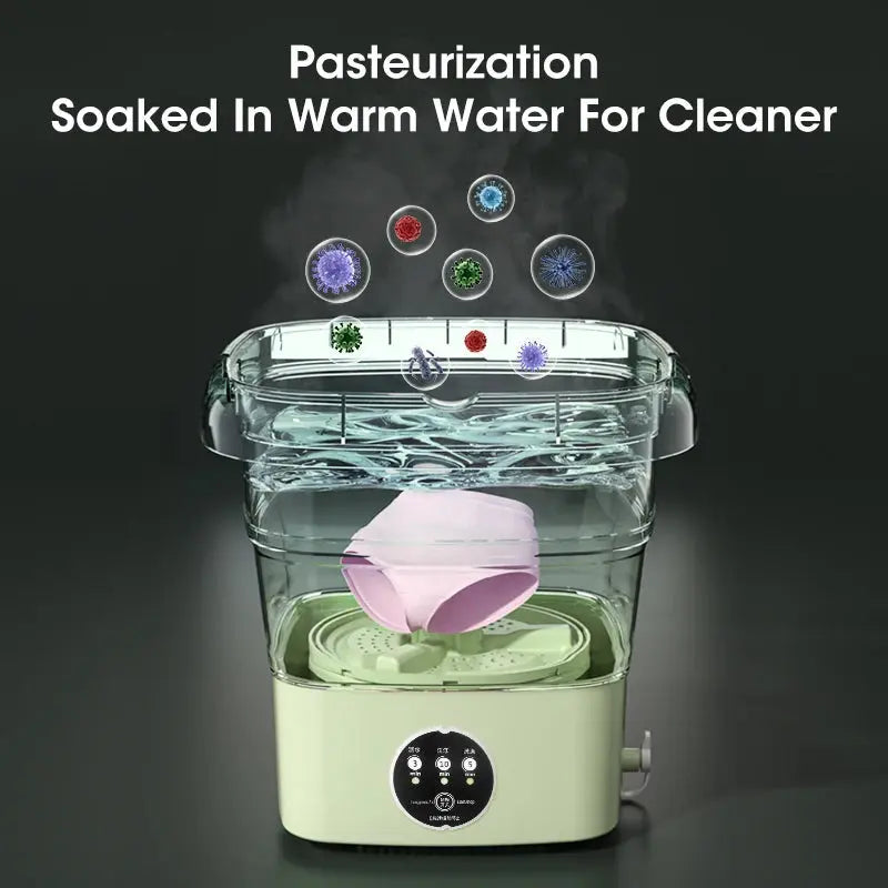 Foldable Mini Washing Machine 4.5 L – compact & gentle