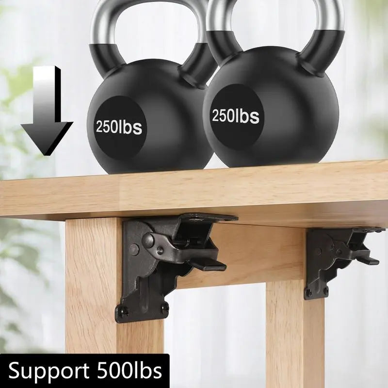 Foldable Heavy-Duty Corner Brackets with Lock – Supports up to 225 kg
