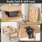 Foldable Heavy-Duty Corner Brackets with Lock – Supports up to 225 kg