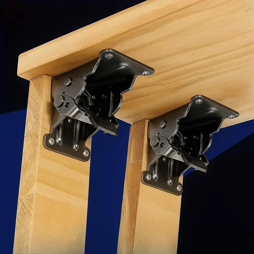 Foldable Heavy-Duty Corner Brackets with Lock – Supports up to 225 kg
