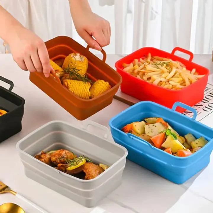 Foldable Silicone Baking Mold for Air Fryers – Practical & Versatile