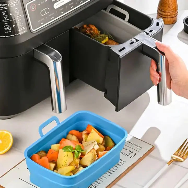 Foldable Silicone Baking Mold for Air Fryers – Practical & Versatile