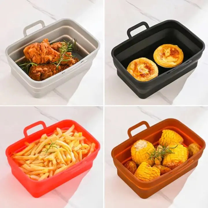 Foldable Silicone Baking Mold for Air Fryers – Practical & Versatile