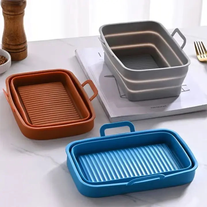 Foldable Silicone Baking Mold for Air Fryers – Practical & Versatile