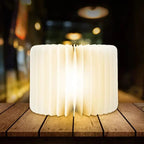 Foldable cordless LED wooden lamp – 3 light colors, modern and stylish