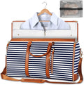 GARMENTGO Travel Garment Bag – Foldable PU Leather Suit Carrier for Wrinkle-Free & Stylish Travel