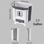 Foldable Kitchen Trash Can – Space-Saving for Cabinet Doors