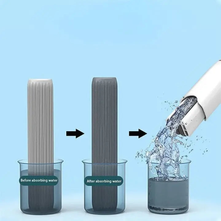 Foldable Mini Mop – Self-Wringing & Compact