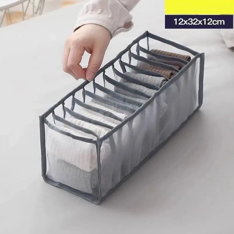 Foldable Mesh Dress Organizer – Perfect Separation of Pants & Shirts