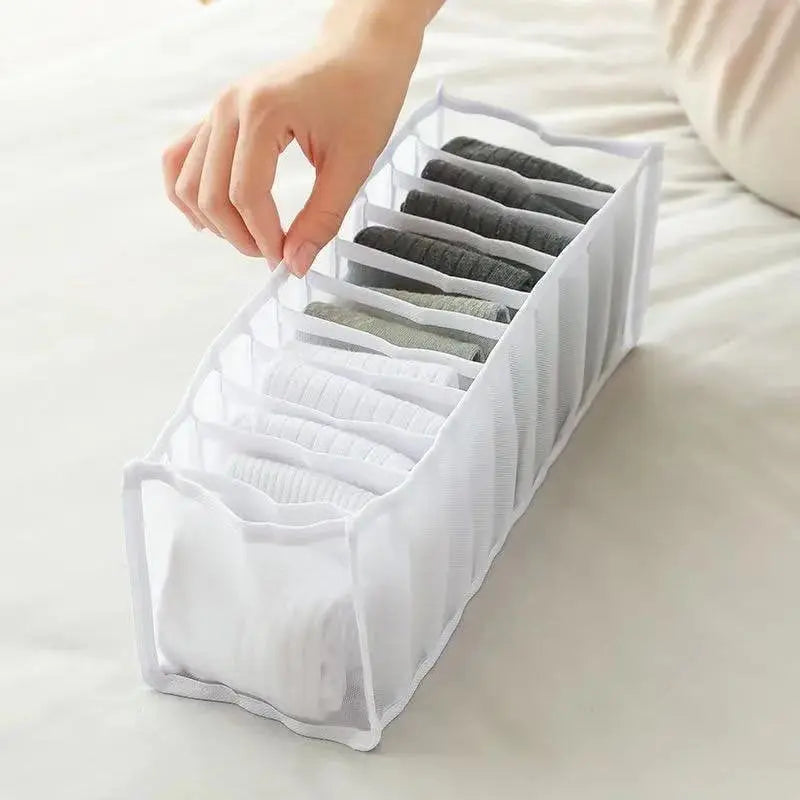 Foldable Mesh Dress Organizer – Perfect Separation of Pants & Shirts