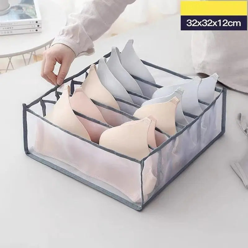 Foldable Mesh Dress Organizer – Perfect Separation of Pants & Shirts